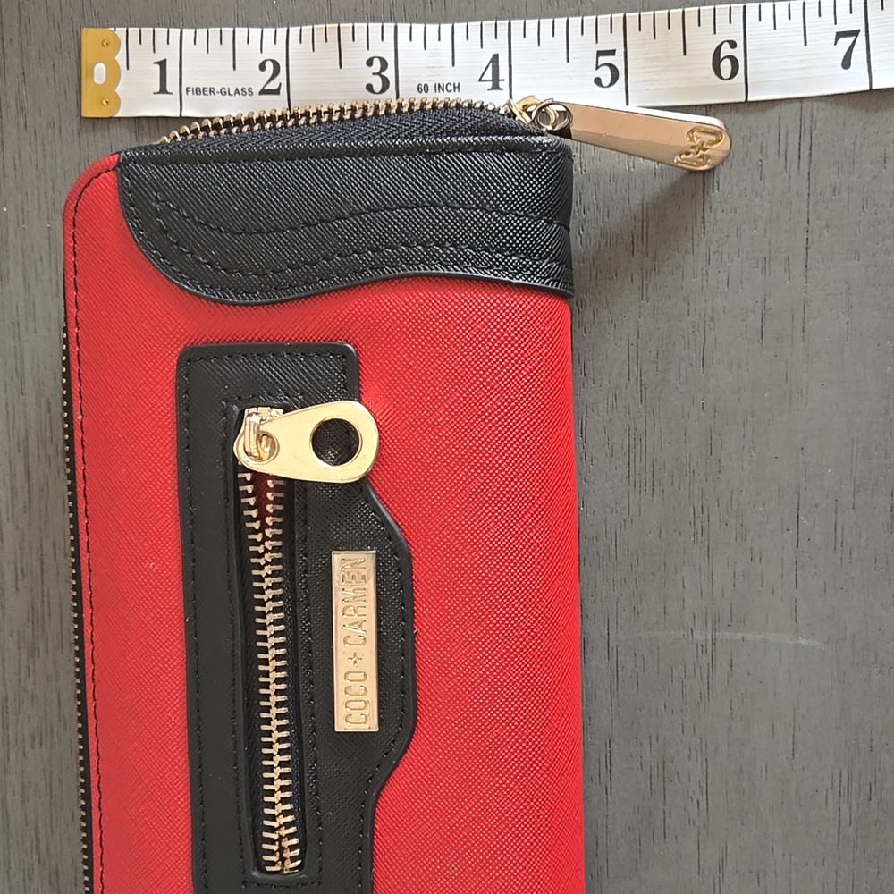 Coco + Carmen Red and Black Women's Wallet - Picture 9 of 9